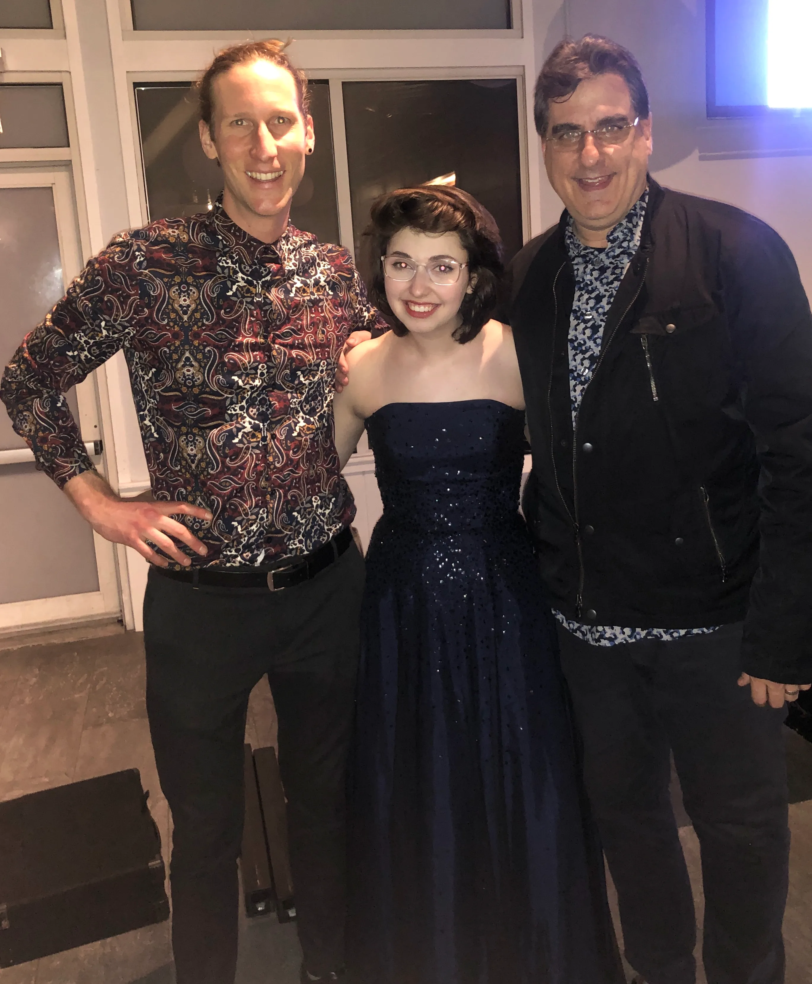 David Swirsky with guests at a private NYC event